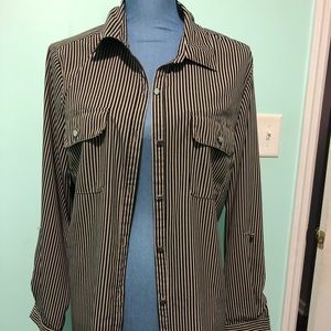 Notations size Large button down blouse
